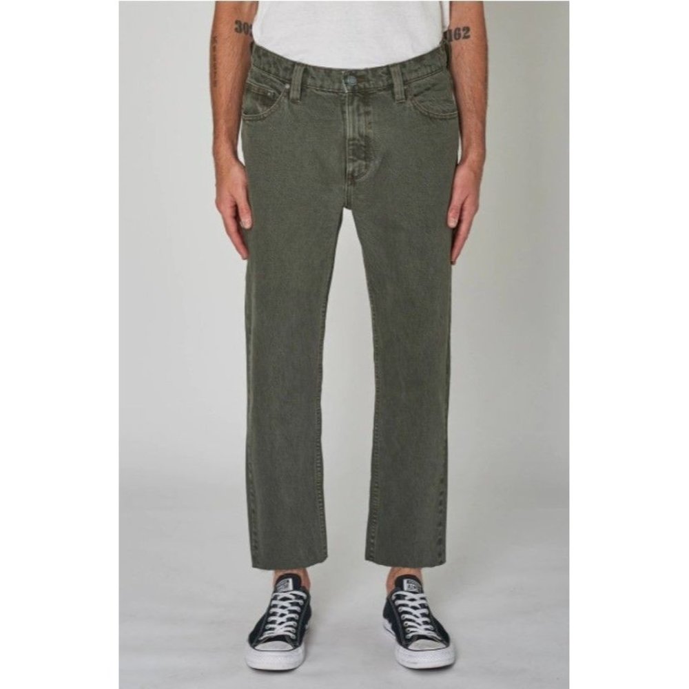 NEW Rolla's Relaxo Chop Jeans 32 Relaxed Grey/Green